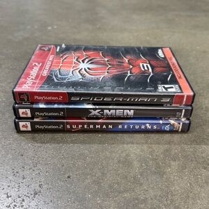 Spider-Man 3 PS2 Game Lot X-Men Superman Returns Bundle